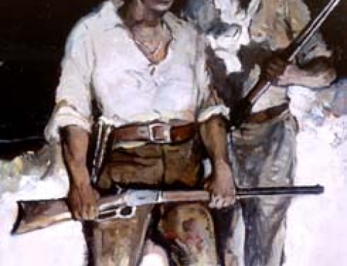 (1384cdl) Trappers With Rifles