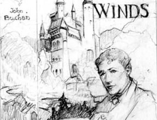 (2096s) The House of the Four Winds – Sketch for Dust Jacket