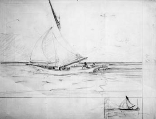 (2398s) Sailboat Cuba – Sketch